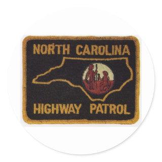 NC STATE TROOPER CLASSIC ROUND STICKER