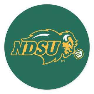 NDSU Bison Classic Round Sticker