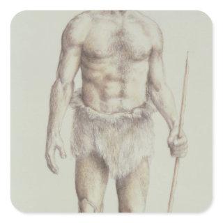 Neanderthal Man Square Sticker