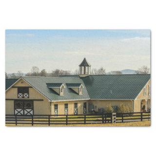 Neat as a Pin Horse Barn and Stable Tissue Paper