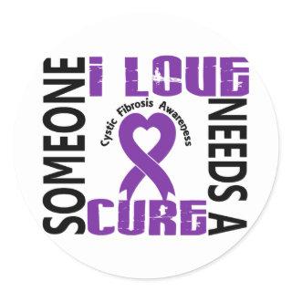 Needs A Cure 4 Cystic Fibrosis Classic Round Sticker