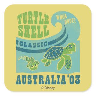 Nemo and Crush - Australia '03 Square Sticker