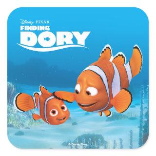 Nemo & Marlin Square Sticker