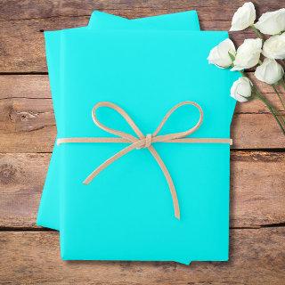 Neon Blue Solid Color | Classic | Elegant  Sheets