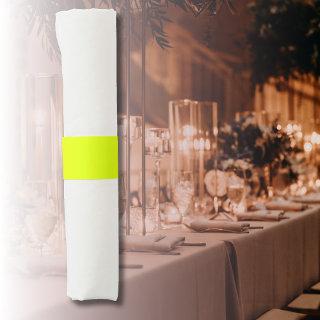 Neon Chartreuse Solid Color | Trendy Color Napkin Bands