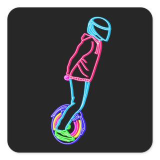 Neon EUC Electric Unicycle Full Tilt Square Sticker