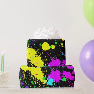 Neon, Faux Glow in the Dark, Paint Splatter