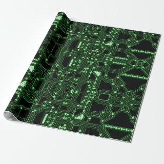Neon Green Circuit Board | Custom
