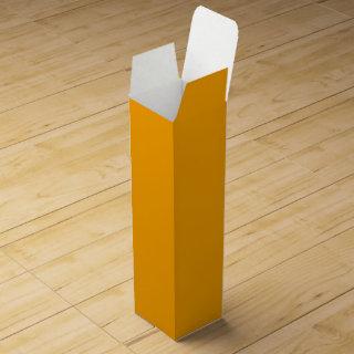 Neon Orange Solid Color | Classic Wine Box