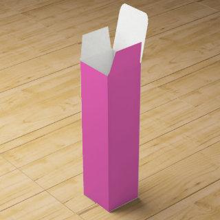 Neon Pink Solid Color | Classic Wine Box