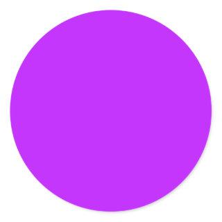 Neon Purple Large Round Sticker