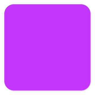 Neon Purple Large Square Sticker