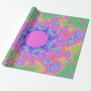 Neon Rainbow Sunburst