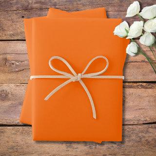 Neon Sunset Orange Solid Color Classic | Elegant  Sheets