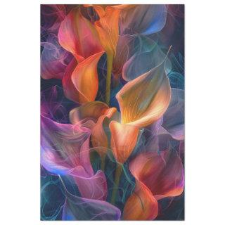 Neon Translucent Calla Lillie's Decoupage Tissue Paper