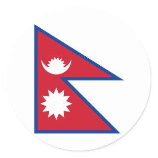 nepal classic round sticker