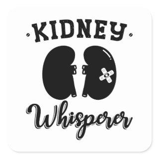 Nephrology Tech Kidney Whisperer Dialysis Nurse Square Sticker