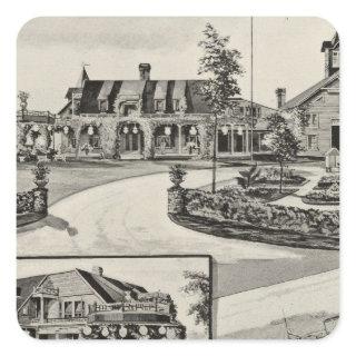 Nestledown, Zebley Farm Square Sticker
