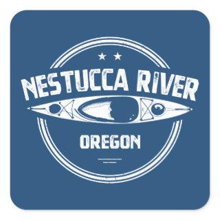 Nestucca River Oregon Kayaking Square Sticker