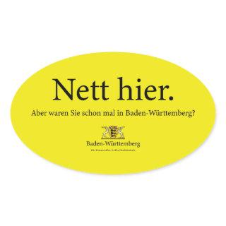 nett hier oval sticker