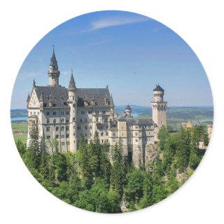 Neuschwanstein Castle, Bavaria Germany   Classic Round Sticker
