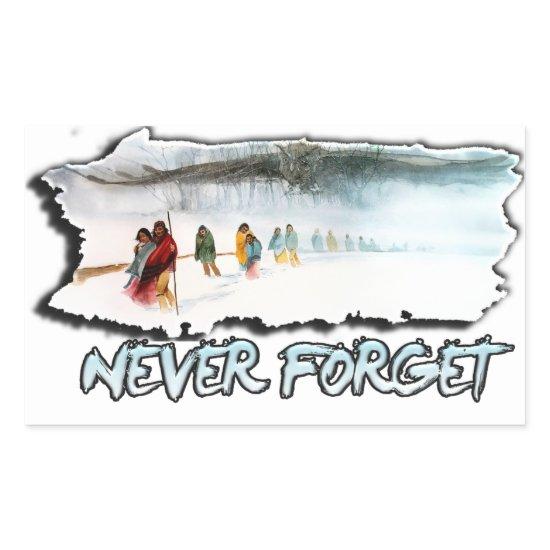 Never Forget the Trail of Tears Rectangular Sticker