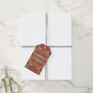 New Brick Wall Design Pattern  Gift Tags