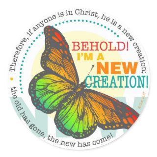 New Creation Butterfly Sticker