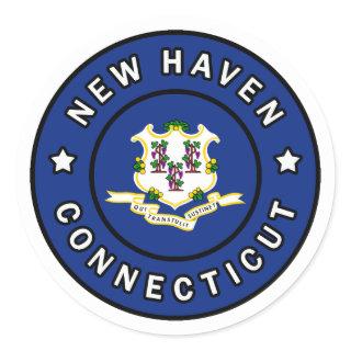 New Haven Connecticut Classic Round Sticker