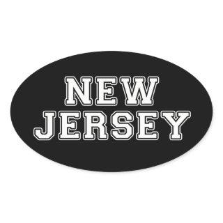 New Jersey Oval Sticker