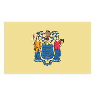 New Jersey state flag Rectangular Sticker