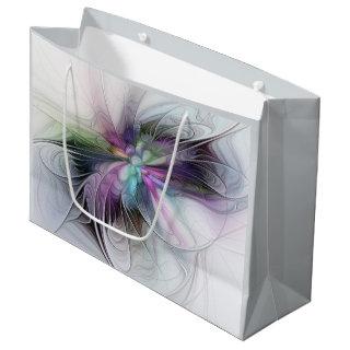 New Life, Colorful Abstract Fractal Art Fantasy Large Gift Bag