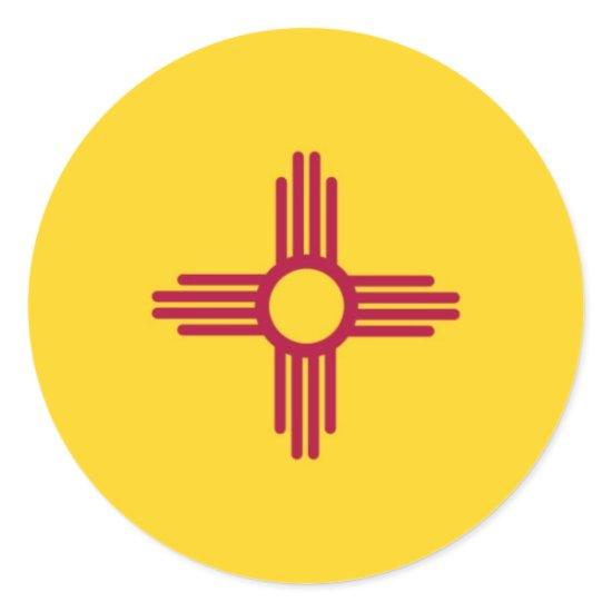 New Mexico State Flag Classic Round Sticker