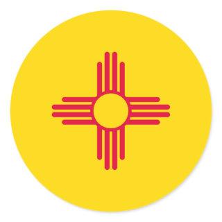 New Mexico State Flag Design Classic Round Sticker
