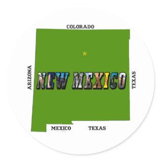 New Mexico, USA Classic Round Sticker