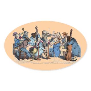 NEW MUSICAL LANGUAGE / ANIMAL FARM ORCHESTRA OVAL STICKER