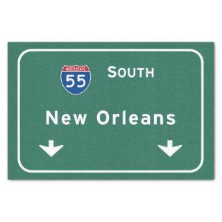 New Orleans Louisiana Interstate Highway Freeway : Tissue Paper