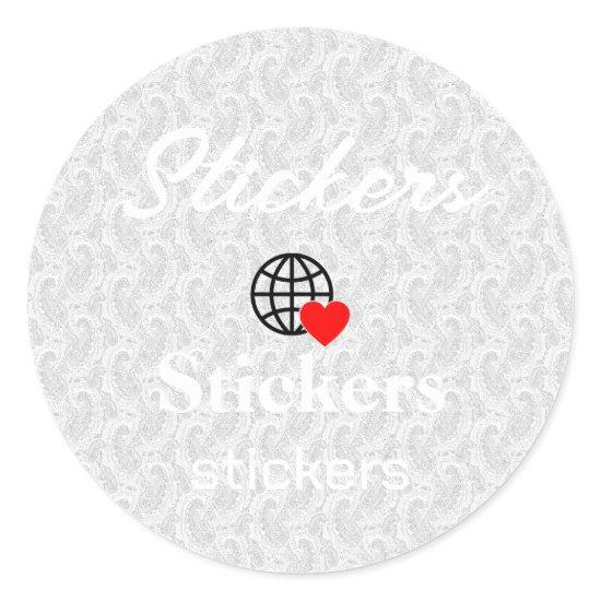 New personalize Text Logo Stickers