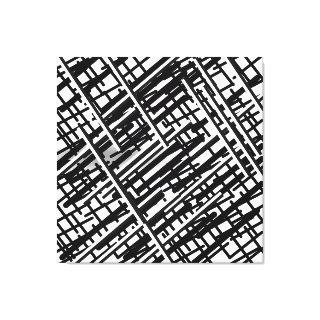New random black lines design,lines, random lines, canvas print
