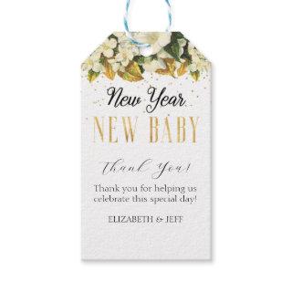 New Year New Baby Baby Shower Gift Tags