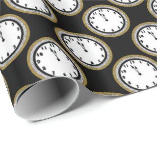 New Years Eve clock party wrap