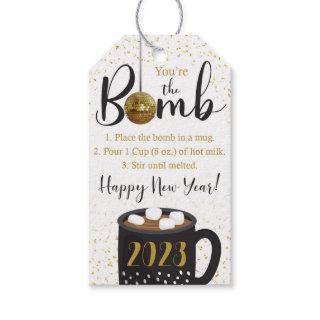 New Years Hot Chocolate Bomb Tag, 2023 Hot Cocoa  Gift Tags