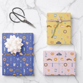 New York City pattern| Blue/ Yellow/ Pink  Sheets