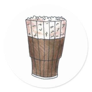 New York NYC Egg Cream Root Beer Float Stickers
