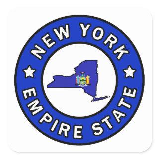 New York Square Sticker