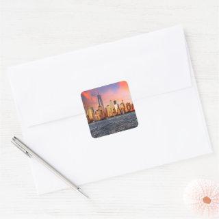 New York  Square Sticker