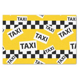 New York taxi cab driver yellow Tissue Paper