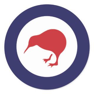 New Zealand RAF Kiwi Roundel Classic Round Sticker