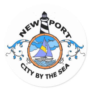 Newport. Classic Round Sticker