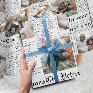 Newspaper Unique Christmas Photo Collage